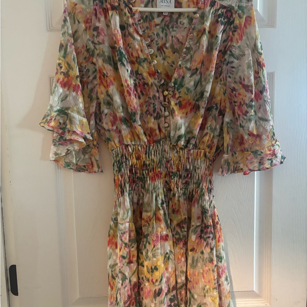 Misa Los Angeles Multicolor Floral Dress